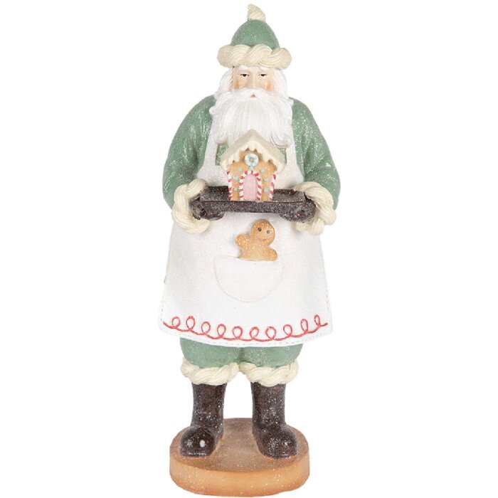 Décoration Père Noël Clayre & Eef 11x11x30 cm