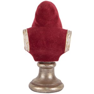 Clayre & Eef 6PR5538 Buste Père Noël Décoration Noël 10x9x19 cm