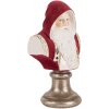Clayre & Eef 6PR5538 Buste Père Noël Décoration Noël 10x9x19 cm