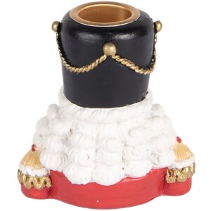 Clayre & Eef 6PR5540 Bougeoir Casse-noisette Rouge et Blanc