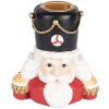 Clayre & Eef 6PR5540 Bougeoir Casse-noisette Rouge et Blanc