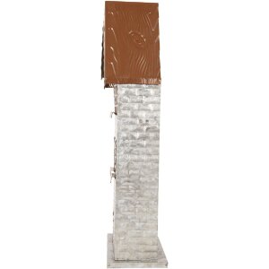 Clayre & Eef 6Y5811 Porte-Bougie Maison 30x13x54 cm Gris