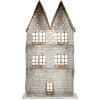 Clayre & Eef 6Y5811 Porte-Bougie Maison 30x13x54 cm Gris