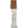 Clayre & Eef 6Y5811 Porte-Bougie Maison 30x13x54 cm Gris
