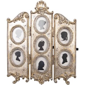 Cadre Photo Clayre & Eef 2F1323 Argent 7 Photos 4x5 cm
