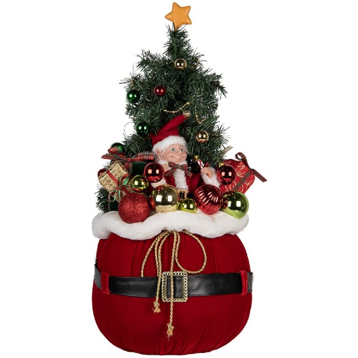 Clayre & Eef Arbre de Noël LED 30x70 cm