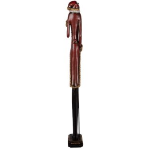 Clayre & Eef Décoration Père Noël 80 cm Rouge & Vert
