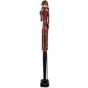Clayre & Eef 5PR0168 Décoration Père Noël 9x7x60 cm Rouge & Vert