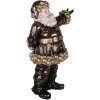 Clayre & Eef Père Noël Décoration 58x33x76 cm Rouge Doré