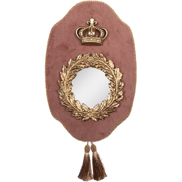 Clayre & Eef 62S333 Miroir Rose Doré 21x3x32 cm