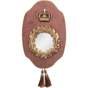 Clayre & Eef 62S333 Miroir Rose Doré 21x3x32 cm