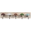 Clayre & Eef 66264 Porte-manteau mural 27x5x15 cm marron-beige