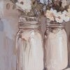 Clayre & Eef 66266 Décoration Murale Beige/Rose 51x3x51 cm