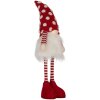 Clayre & Eef 66328 Nain Décoratif LED Rouge et Blanc 56 cm