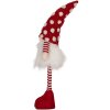 Clayre & Eef 66328 Nain Décoratif LED Rouge et Blanc 56 cm