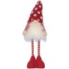Clayre & Eef 66328 Nain Décoratif LED Rouge et Blanc 56 cm