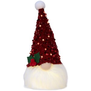 Clayre & Eef 66330 Décoration Nain LED 10x10x25 cm