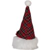 Clayre & Eef 66332 Décoration Nain LED Rouge-Blanc 10x10x25 cm
