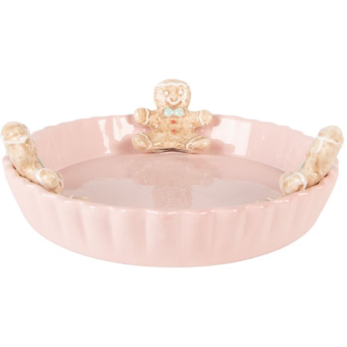 Clayre & Eef Bol Rose Brun Ø 23x7 cm