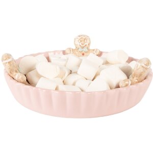 Clayre & Eef Bol Rose Brun Ø 23x7 cm