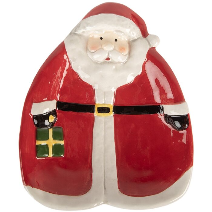 Assiette petite Clayre & Eef 20x16x4 cm Rouge