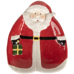 Assiette petite Clayre & Eef 20x16x4 cm Rouge
