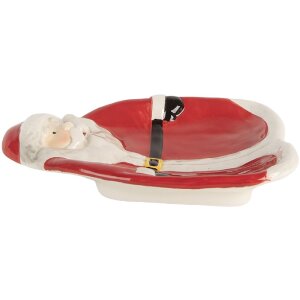 Assiette petite Clayre & Eef 20x16x4 cm Rouge