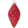 Boule de Noël Rouge Ø 7x13 cm Clayre & Eef