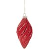 Boule de Noël Rouge Ø 7x13 cm Clayre & Eef