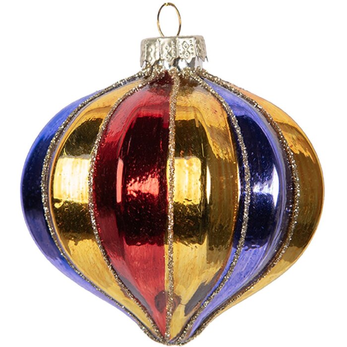 Boule de Noël Clayre & Eef 8 cm Multicolore