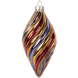 Boule de Noël Ø 6x13 cm Multicolore Clayre...