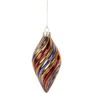 Boule de Noël Ø 6x13 cm Multicolore Clayre...