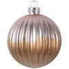 Boule de Noël Clayre & Eef 6GL5112 Ø 8x8 cm Marron & Rose