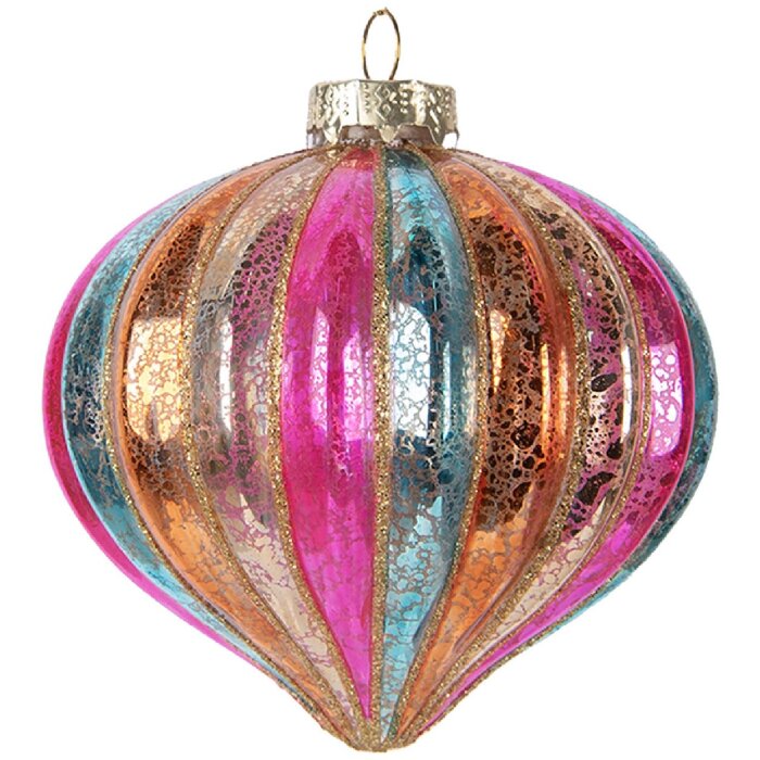 Boule de Noël Clayre & Eef Ø 10 cm Multicolore