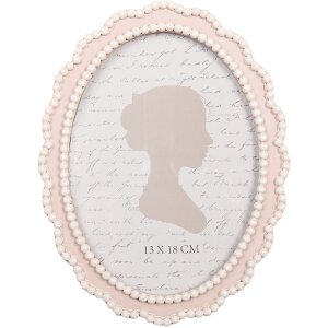 Clayre & Eef 2F1303 Cadre Photo 16x20 cm Rose et Blanc