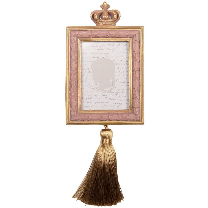 Clayre & Eef 2F1308 Cadre Photo 9x25 cm Rose Doré