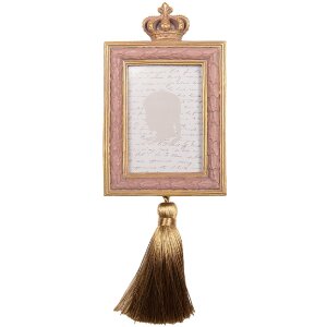 Clayre & Eef 2F1308 Cadre Photo 9x25 cm Rose Doré