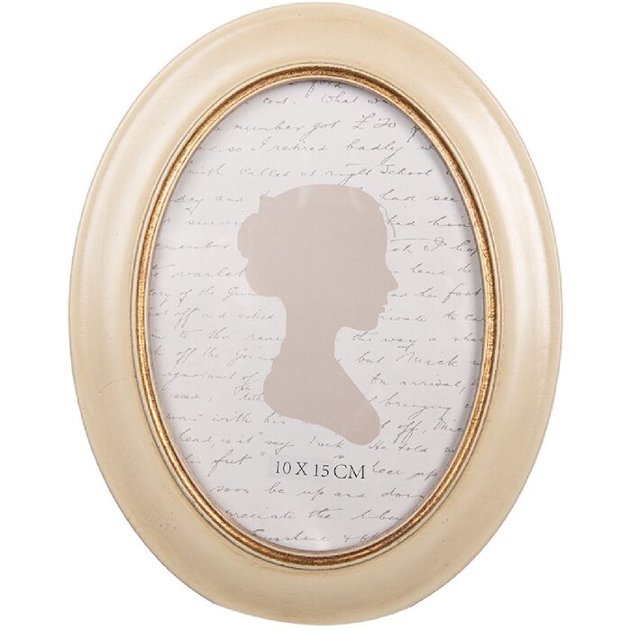 Cadre Photo Clayre & Eef 2F1322 15x20 cm Beige Doré 10x15 cm