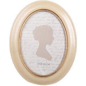 Cadre Photo Clayre & Eef 2F1322 15x20 cm Beige Doré 10x15 cm