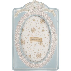 Cadre Photo Clayre & Eef 2F1358 14x21 cm Bleu-Beige...