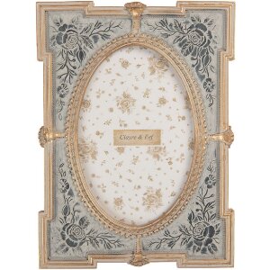 Cadre Photo Clayre & Eef 2F1365S 15x21 cm Bleu...