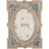 Cadre Photo Clayre & Eef 2F1365S 15x21 cm Bleu Doré 10x15 cm