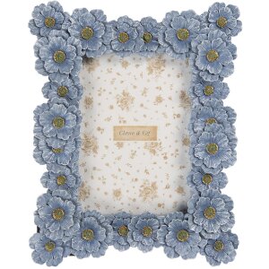 Clayre & Eef 2F1366M Cadre photo 22x3x27 cm Bleu-Vert