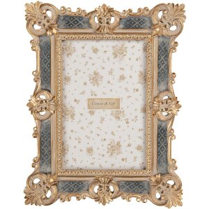 Clayre & Eef 2F1373 Cadre photo 10x15 cm doré & gris