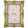 Cadre Photo Clayre & Eef 2F1354S 15x21 cm Vert Doré 10x15