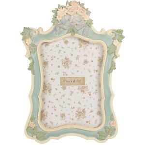 Clayre & Eef 2F1362M Cadre photo 19x26cm Vert Beige...