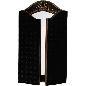 Clayre & Eef 62S317 Miroir Noir et Doré 38x34 cm