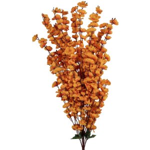 Clayre & Eef 5PL0168O Branche décorative fleurie 15x100 cm Orange