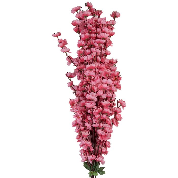 Clayre & Eef Branche décorative avec fleurs 15x10x100 cm Rose