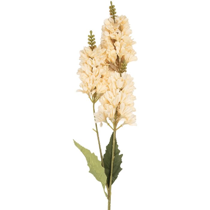 Clayre & Eef Branche Décorative avec Fleurs 10x7x74 cm Beige & Vert